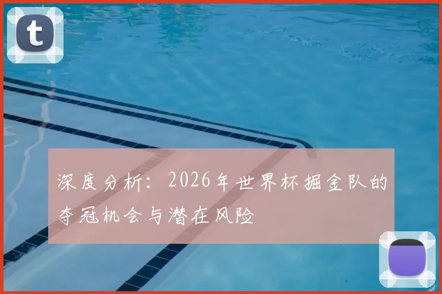 深度分析：2026年世界杯掘金队的夺冠机会与潜在风险